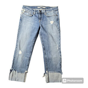 Joe's Cuffed Kicker Distressed Jeans